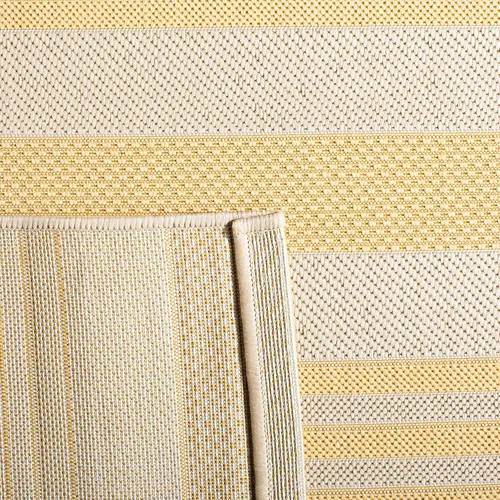 Miniatura 114 de SAFAVIEH Courtyard Collection - Alfombra decorativa, 2.3 x 5 pies, beige y verde oscuro, para interior/exterior, resistente a la intemperie