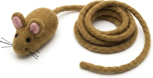Miniatura 15 de Glaciart One Mini juguete de fieltro para gatos, tamaño de gatito y gato pequeño, juguete de lana natural, juguete interactivo suave y mullido