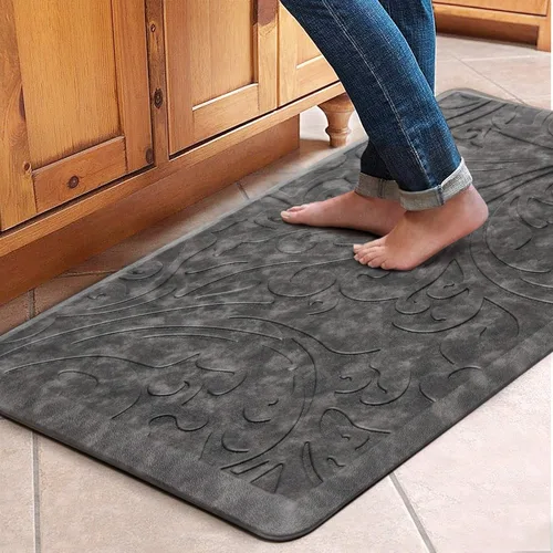 Miniatura 28 de KMAT Tapete de cocina acolchado antifatiga, impermeable, antideslizante, tapete ergonómico cómodo para el hogar, oficina, fregadero, lavandería