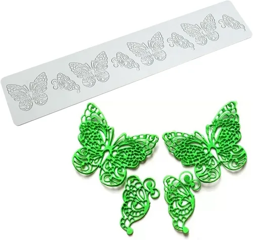 Miniatura 4 de Molde de encaje de silicona Love para pastel, tapete de impresión de fondant, tapete de encaje con patrón de corazón para decoración de tartas, día