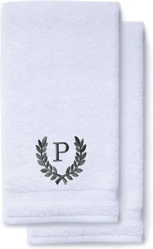 Miniatura 107 de Toallas de mano decorativas y con monograma para baño, cocina, maquillaje Regalo personalizado para boda-nupcial Toalla turca de lujo