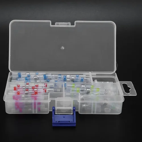 Miniatura 3 de Electrical Wire Crimp Terminals, Simple Transparent Shell, Heat Shrink End Connectors for Solder Ring Terminals(100pcs Boxed)
