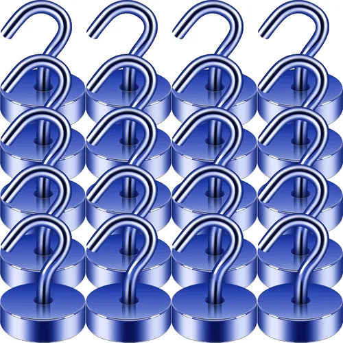 Miniatura 54 de Neosmuk Ganchos magnéticos, esenciales para cruceros, más de 32 libras, ganchos magnéticos resistentes para cabinas de cruceros, refrigerador
