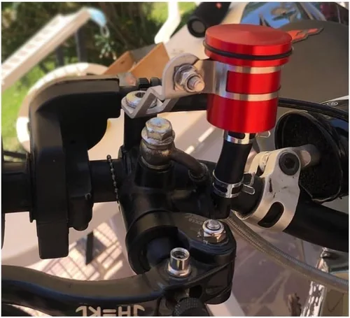 Miniatura 4 de CNC aleación motocicleta freno embrague tanque cilindro líquido depósito de aceite taza para Y&amaha XT660 YZFR7 Xj600 Fz25 YZF-R1 YZF R15 V3 R6