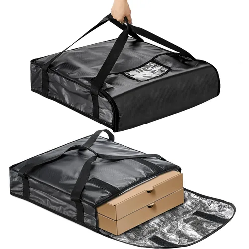Miniatura 6 de DEAYOU Bolsa para pizza, bolsa aislada para pizza y entrega de alimentos, bolsa térmica profesional para pizza, portadores de pizza caliente