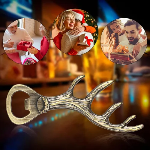 Miniatura 8 de Abrebotellas de astas de ciervo, regalos de ciervo para cazadores, regalos de Navidad y para el Día del Padre, regalos únicos de ciervo para hombres