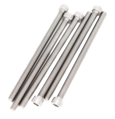 Miniatura 8 de Tornillos hexagonales extra largos de acero inoxidable 304 M3 x 4.331 in - 0.020 in de paso