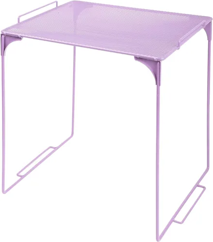Miniatura 24 de Estante organizador de casillero apilable extra para casillero escolar, organizador de armario de almacenamiento, accesorios adecuados para la Negro