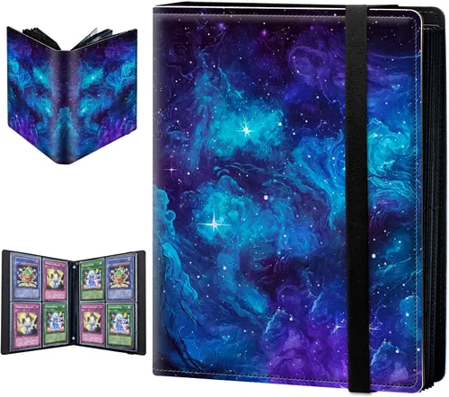 Miniatura 18 de Carpeta para tarjetas intercambiables, 4 bolsillos para tarjetas intercambiables, 160 bolsillos de doble cara, funda para tarjetas