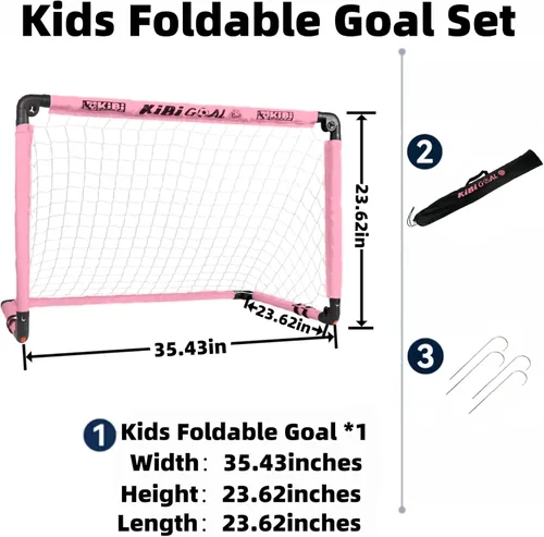 Miniatura 2 de Soccer Goal, Small Foldable Goal for Kids, Kids Goals for The Backyard/Indoor/Outdoor, Mini Soccer Toys Gifts for Children