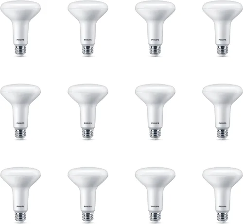 Miniatura 8 de PHILIPS LED Paquete de 4 bombillas BR30 de 100 W, color blanco suave (2700 K) 1400 lúmenes (15 W = 100 W) regulables esmeriladas sin parpadeo