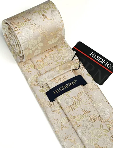 Miniatura 116 de Corbatas florales tejidas clásicas para hombre, corbata cuadrada de bolsillo, corbatas formales para hombres, boda con pañuelo