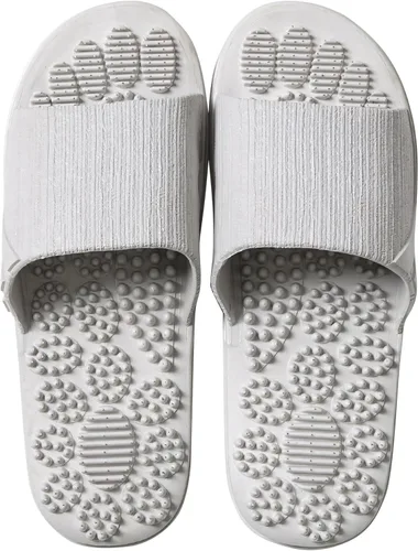 Miniatura 10 de Acupressure Massage Slippers Therapeutic Reflexology Sandals for Foot Acupoint Massage Shiatsu Arch Pain Relief Non-Slip Massage Shoes for Bath Azul