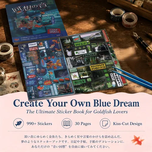 Miniatura 7 de Tmtains 990 calcomanías japonesas para álbum de recortes Heisei retro cómics estilo kawaii coreano calcomanías para diario estético japonés Ab-azul