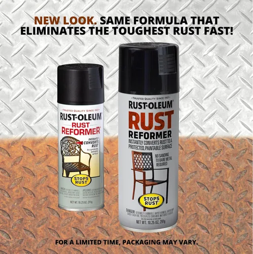 Miniatura 2 de Rust-Oleum Spray reformador de óxido, convierte instantáneamente el óxido en una superficie pintable protegida, no requiere lijado de metal desnudo