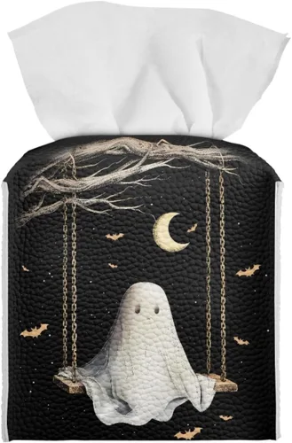 Miniatura 15 de 250th Anniversary Square Tissue Box Cover Pu Leather Tissue Holder Facial Paper Cover Waterproof Toilet Paper Holder for Bathroom Bedroom Modern