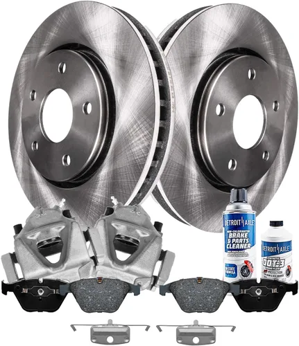 Miniatura 56 de Detroit Axle - Rotores de freno para Chrysler 200 2015 2016 2017, Rotores de freno de disco de reemplazo: 12.01" pulgadas delantero y 10.95
