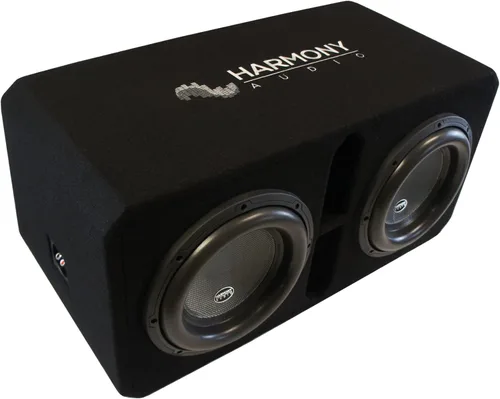 Miniatura 4 de Harmony Audio HA-ML2X12D1 - Subwoofer universal de la serie Monolith, dual de 12 pulgadas, 3000W RMS, 1 Ohm, con cajón ventilado y cargado