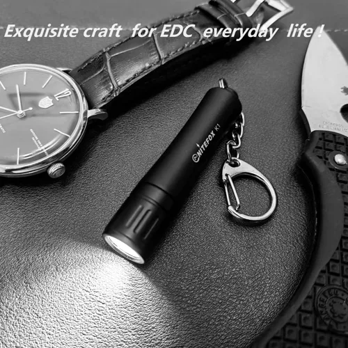 Miniatura 6 de K1 Mini llavero AAA linterna de alto brillo 150 lúmenes pequeño bolsillo linterna pluma luz portátil compacta EDC luz para caminar todos los días