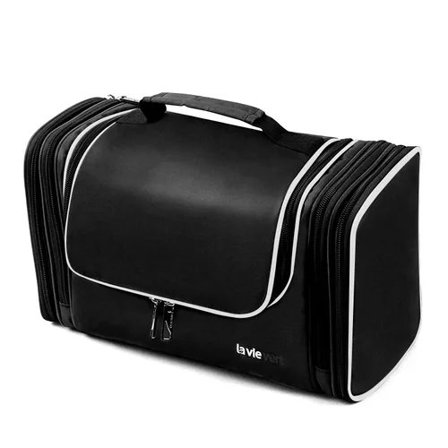 Miniatura 2 de Bolso Lavievert para artículos de tocador, gran capacidad, Negro