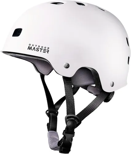 OutdoorMaster - Casco de patineta y ciclismo, dos forros extraíbles, ventilación, para varios deportes, scooter, patinaje en línea, patinaje, para