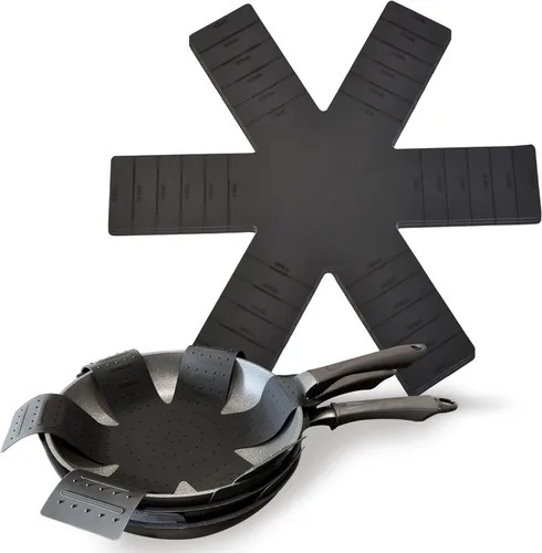 Protectores de ollas y sartenes para apilar, separadores de ollas, protectores de utensilios de cocina, paquete de 3, separadores antideslizantes y