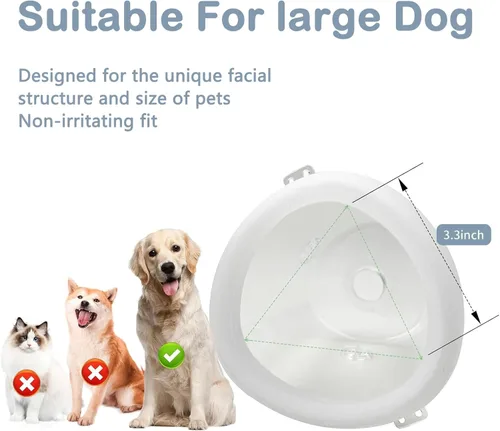 Miniatura 5 de Espaciador inhalador para perros grandes, cámara de aerosol para mascotas con máscara de silicona para perros grandes, para primeros auxilios