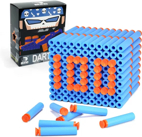 Miniatura 10 de EKIND Paquete de 100 piezas de repuesto de dardos de succión de bala de espuma compatible con NERF N-Strike Series Blaster (azul)