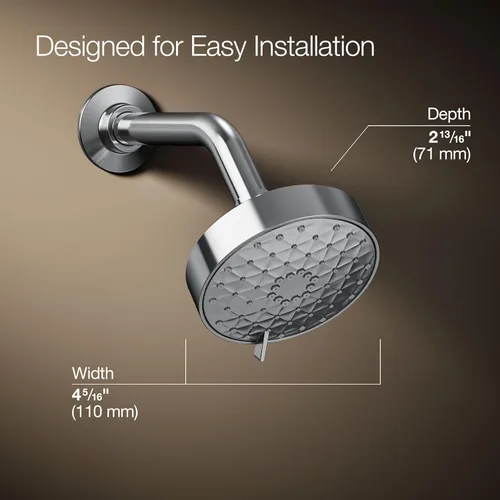 Miniatura 3 de Kohler 72419-H-CP Awaken® G110 Cabezal de ducha de tres funciones, 1,5 gpm, cromo pulido