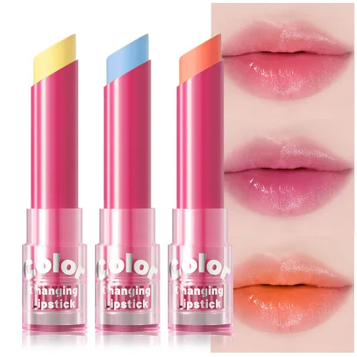 Miniatura 15 de BINGBRUSH PH Mood Peach - Juego de pintalabios que cambian de color, bálsamo labial y brillo de larga duración (03# Coral Kiss, 1 unidad