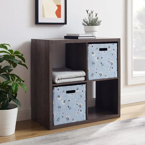 Miniatura 6 de Linon Home Decor Linon Dawes 4 gabinetes de almacenamiento de cubos de café expreso