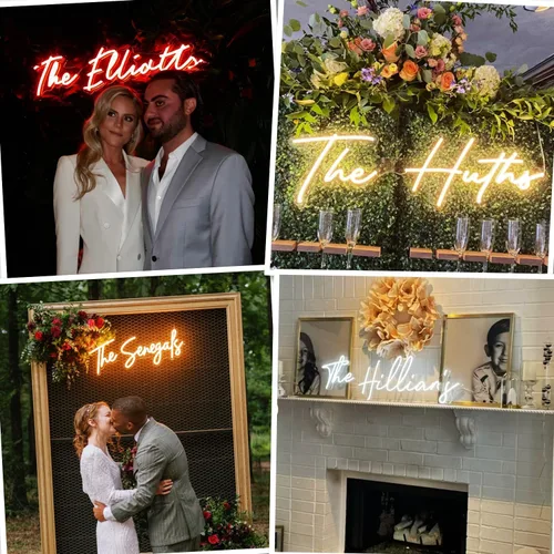 Miniatura 4 de Letrero de neón personalizado LC Sign, letreros de neón LED personalizables para eventos de boda, graduación, regalos de luz de neón LED
