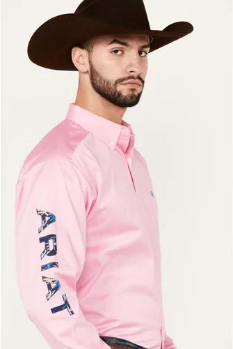 Miniatura 35 de Ariat Camisa de sarga con logotipo del equipo para hombre