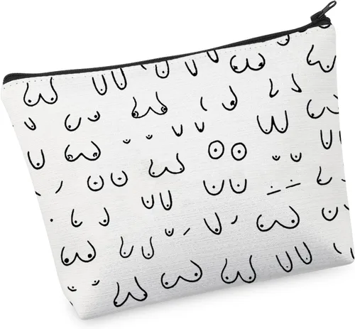 Miniatura 8 de VAMSII Bolsa de maquillaje para pechos, tetas inspiradas en los pechos, regalos para amantes de las tetas para mujeres, regalo de boobie