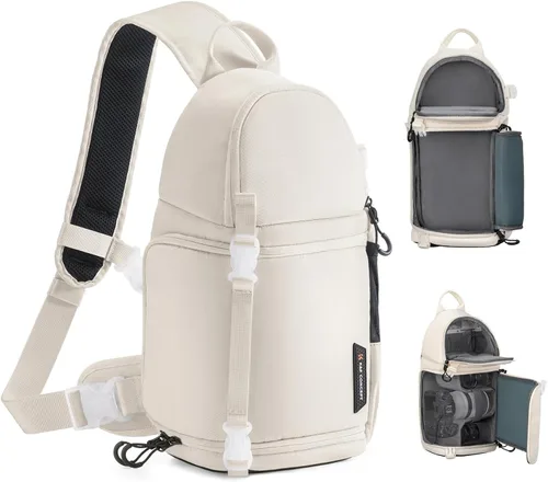 Miniatura 10 de K&F CONCEPT Bolso de Hombro para Cámara Bolso Bandolera para Cámara Mochila para Cámara DSLR/SLR/Sin Espejo para Fotografía Compatible