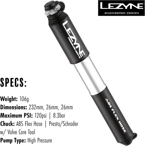 Miniatura 3 de Lezyne inflador de mano a presión
