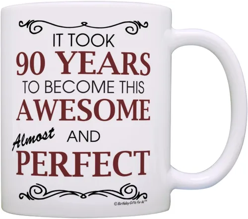 Miniatura 29 de Birthday Gifts For All 80th Took 80 Years Awesome Funny Party Gift - Taza de café de cerámica de 11 oz, taza de té, color blanco 11oz - 80th