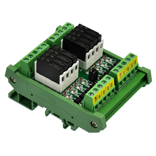 Miniatura 9 de Montaje en carril DIN AC/DC 5V 12V 24V SPST-NO 5Amp módulo de relé de potencia (CA/CC 5V, 16 canales)
