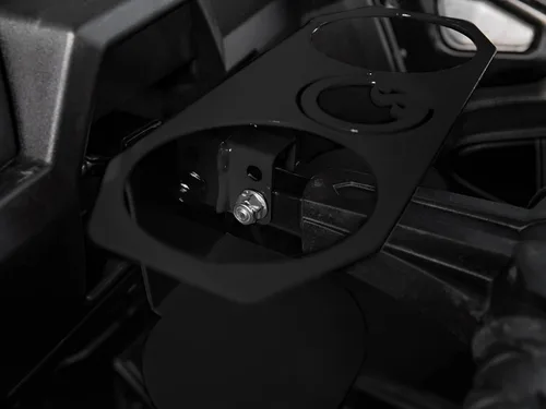 Miniatura 6 de SuperATV Portavasos negro para Polaris RZR 570/800 / 900 / XP Turbo/XP 1000 (ver ajuste) Se adapta a contenedores de 3.25 pulgadas de diámetro