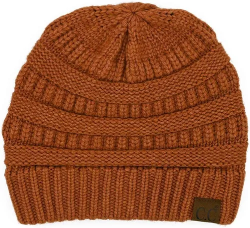 Miniatura 82 de C.C Trendy Warm Chunky Soft Stretch Cable Knit Beanie