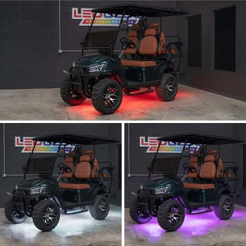 Miniatura 4 de LEDGlow Kit de iluminación de neón para carrito de golf de 4 plazas con luces LED de millones de colores expandibles para EZGO Yamaha Club Car