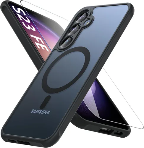 Miniatura 45 de OWKEY Funda magnética para Samsung Galaxy S23 de 6.1 pulgadas, para Magsafe con protector de pantalla, protección de grado militar, a prueba