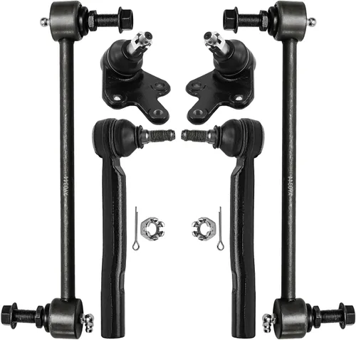 Miniatura 21 de Detroit Axle – Kit de suspensión delantera para Hyundai 2013-2018 Santa Fe 2 enlaces de barra de estabilizador 4 varillas de amarre interiores