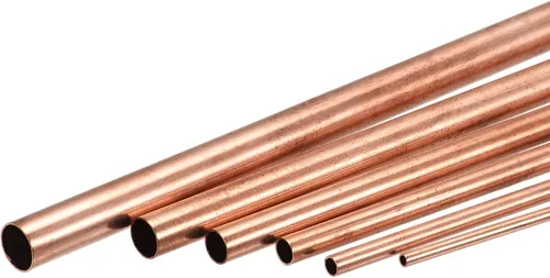 uxcell Tubo de Cobre, 2mm 3mm 4mm 5mm 6mm 7mm DE x 0.5mm de Grosor de Pared 200mm de Longitud Tubo de Metal, Paquete de 6
