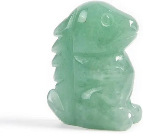 Miniatura 6 de YGLINE Figuras de dinosaurio para bebé, piedras de cristal, piedras preciosas talladas a mano, estatua de cristal curativo, tallas de animales