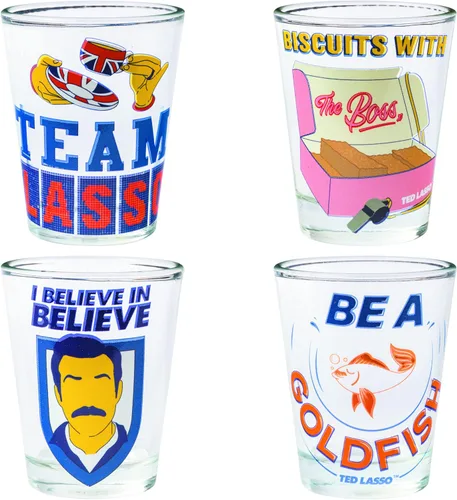 Miniatura 15 de Silver Buffalo Care Bears on Clouds con Funshine, Tenderheart, Cheer and Grumpy Bear - Juego de 4 mini vasos de 1.5 onzas Osos de cuidado