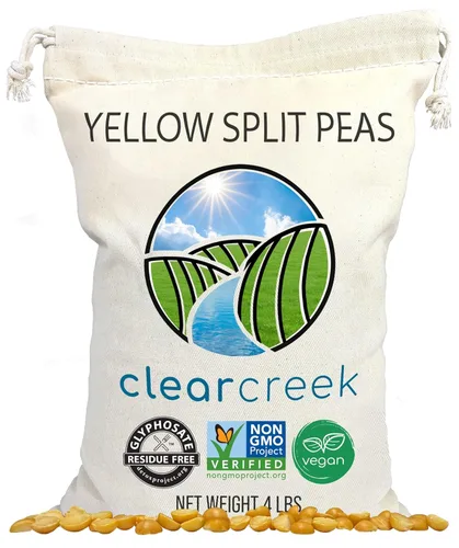 Miniatura 12 de CLEAR CREEK Guisantes amarillos partidos certificados sin residuos de glifosato 1 libra Sin OMG Kosher Vegano