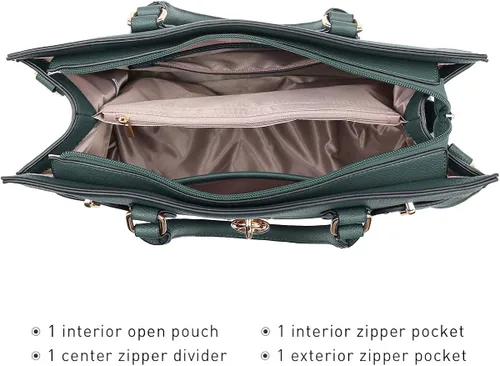 Miniatura 5 de Bolso de mano y bolsos para mujer con asa superior de avestruz bolsa de trabajo con cartera