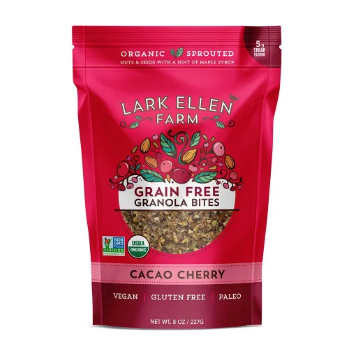 Miniatura 15 de Lark Ellen Farm Bocados de granola libre de granos, paleo; deliciosos aperitivos veganos orgánicos certificados sin gluten y cereal hecho de nueces