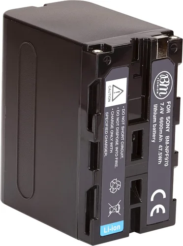 BM Premium NP-F970 - Batería de alta capacidad para Sony PXW-Z150, NEX-EA50M, FDR-AX14K, HDR-AX2000, FX1, FX7, FX1000, HVR-HD1000, Z1U, Z5U, Z7U,